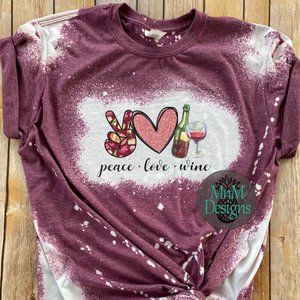 Peace Love Wine T-Shirt
